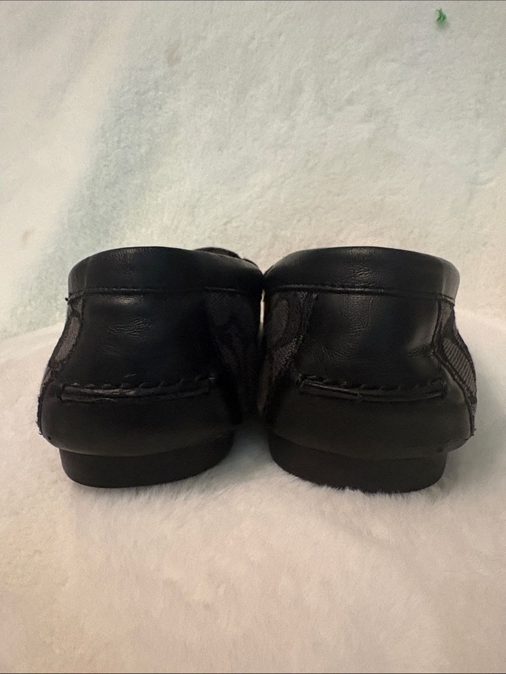 Coach Olive Monogram Loafers - Black/Grey Canvas - Size 9B - Picture 3 of 13